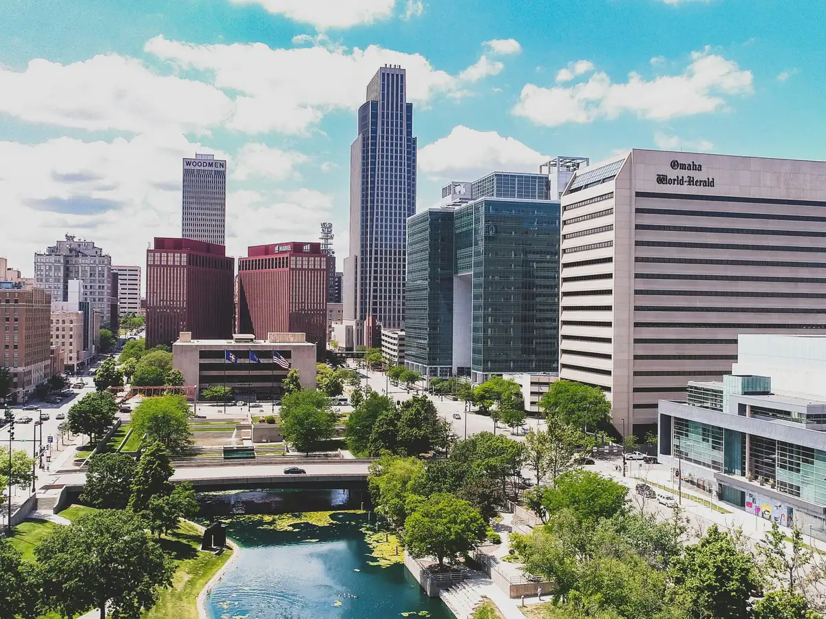 Gene Leahy Mall in downtown Omaha, Nebraska