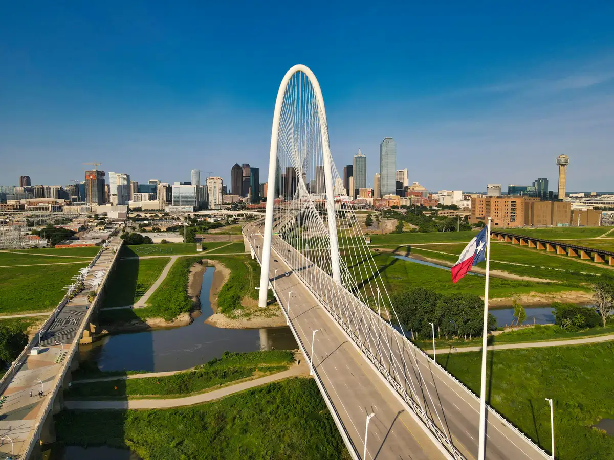 Margaret Hunt Hill Bridge in Dallas, Texas
