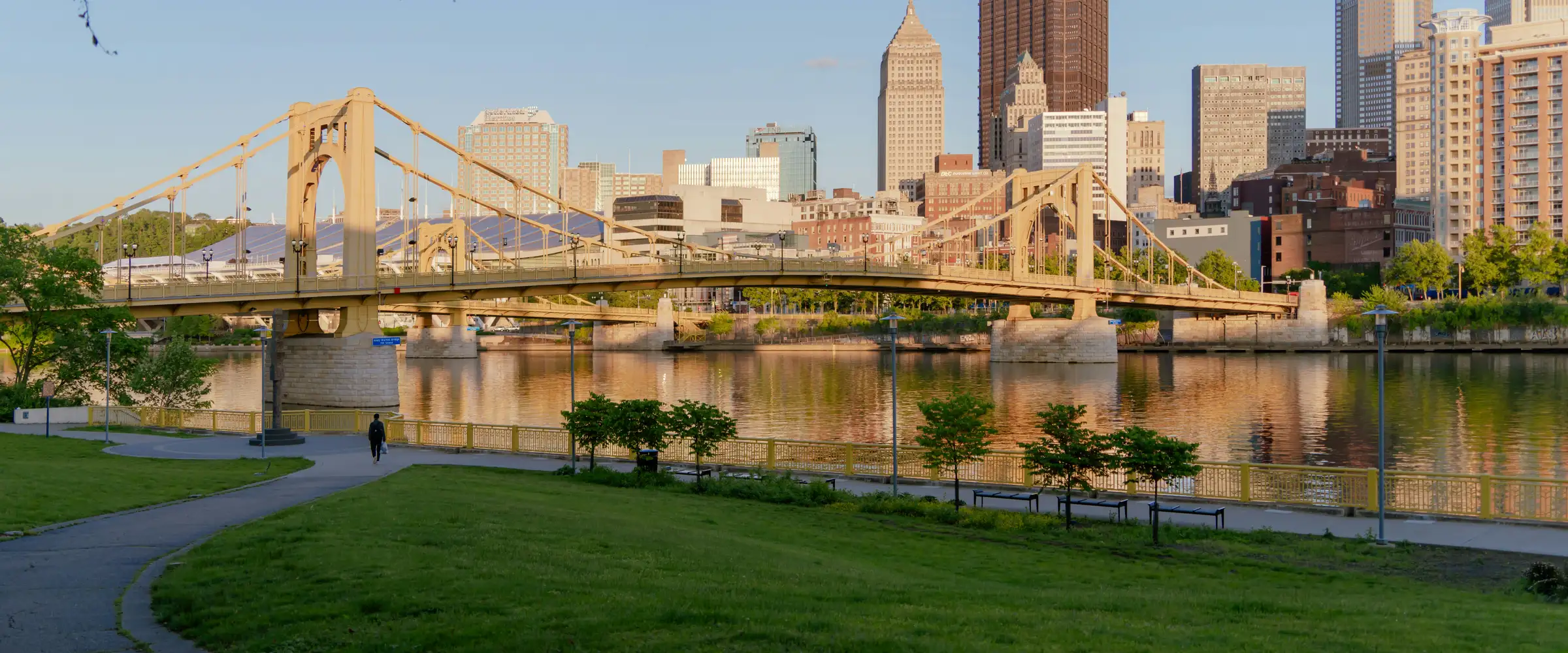 North Shore riverfront in Pittsburgh, Pennsylvania